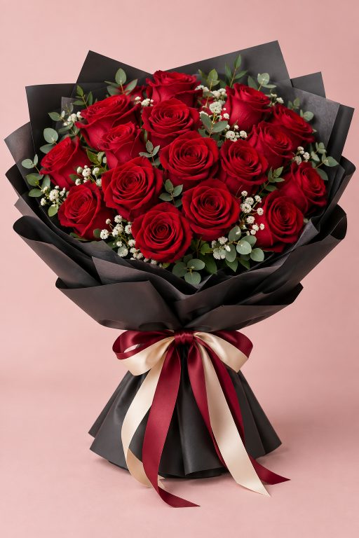 Buket Mawar Romantis